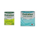 Dulcolax Stimulant Laxative Tablets (100 Count) Gentle Overnight Constipation הקלה, Bisacodyl 5 מ"ג & Stoolener Laxative Gel קפסולות (50ct) Gentle Relief, Docusate Sodium 100 מ"ג 100 מ"ג