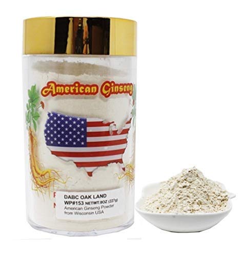 אמריקן גינזנג רוק אבקה מוויסקונסין, DOL Americanויסקונסין גיינסנג Slices Root for Tea Water, Shakes 0160 (8 Ounce גינזנג שורש אבקת)