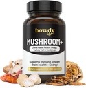 Lions Mane תוסף קפסולות - Mushroom תוסף Brain Booster עם Reishi, Chaga, Cordyceps וטורקיה Tail Mushroom אבקת - nootropic ואנרגיה עבור זיכרון להתמקד