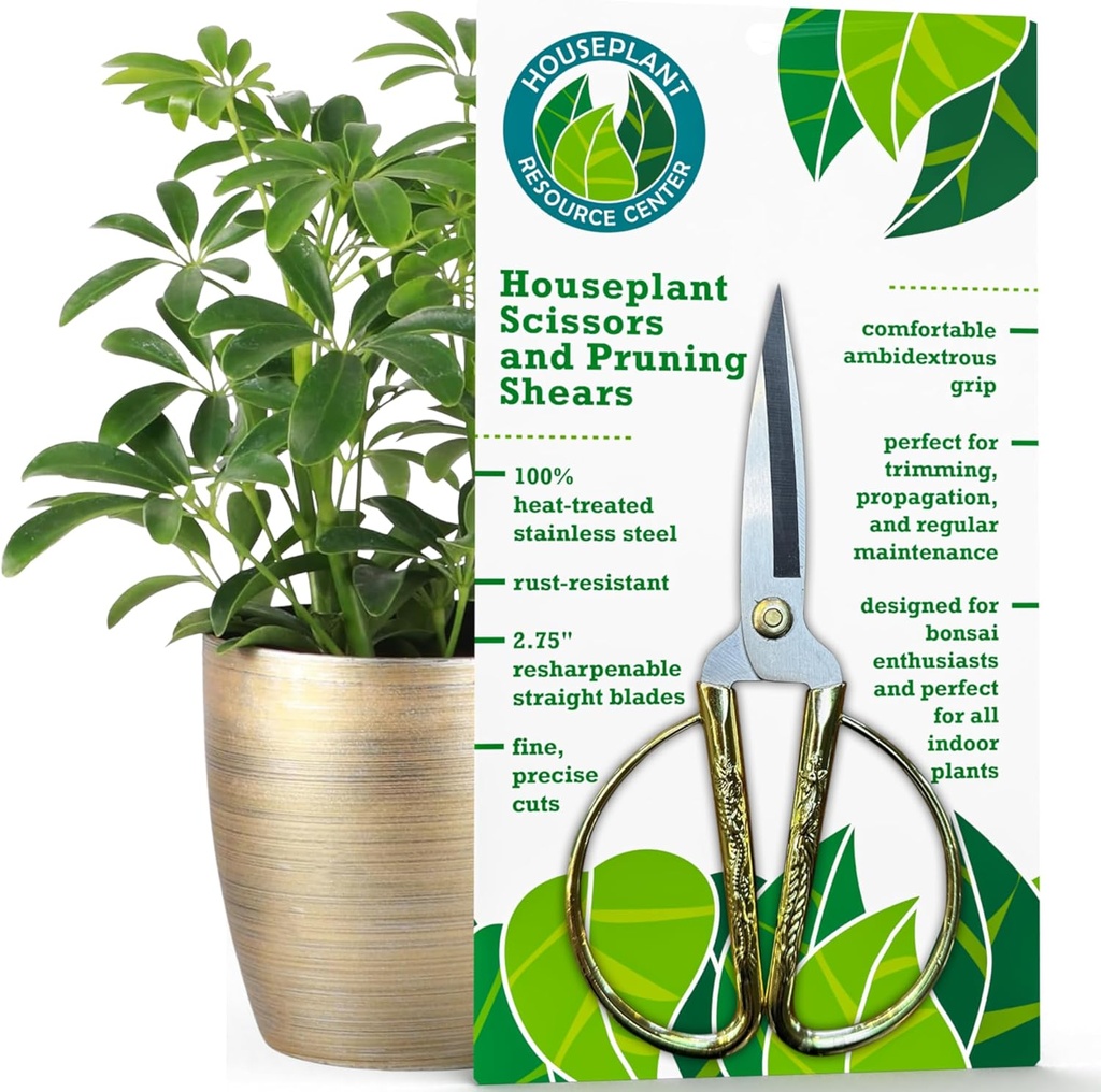 Premium Houseplant Scisors | 100% Stainless Steel, Ultra-Precise Garden Clippers for Proagation & Trimming | Rust-Resistant, Easy Clean Pruning Shears