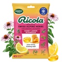 Ricola Honey לימון עם Echinacea Cough Drops, 45 הרוזן, נוחות גרון וטיפול, הרדמה אוראלית, באופן טבעי פלאמור