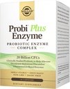 Solgar Probi Plus Enzyme Complex, 30 קפסולות - 20 מיליארד CFU Probiotic Plus Enzymes - Once Daily - Clinically-Studied to Alleviate Occasional Gas & Bloating - Non-GMO & חלב חינם, 30 משרתות