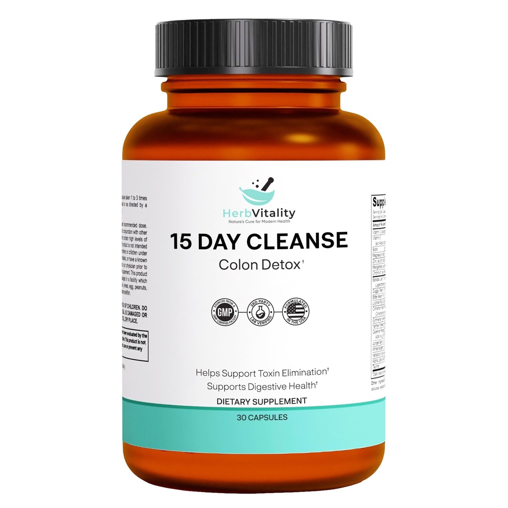 Detox & Gut Health Support with Probiotics, Aloe Vera, Licorice Root & Psyllium Husk - תמיכה עיכול, Immune, and Kidney Health for Men & Women