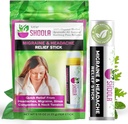 סיוע Migraine ו- Headache Balm Stick Roll On - 100% אורגני Herbal Balm - הקלה מהירה מכאב ראש, Migraine, Stuffy Noseungestion, צוואר Tension - No Side Vapor Rub