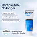 Dermeleve Back Bundle של Steroid חינם Anti-Itch Cream תוספת כוח 4 oz + Back Applicator (2 פריטים) | Psoriasis, Seborrheic Dermatitis, Viral Rash, Neuropathic (Nerve) Itch, Allergy, Hivesives