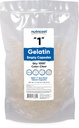 קפסולות ריקות זולות Gelatin Size 1-1000 Clear "1" גל קפסולות - כשר, non-GMO, Soy Free, Gluten Free