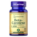 גאווה של Puritan Beta Carotene Provitamin A 7,500mcg (25,000 IU), תוסף ויטמין עבור Immune System, Antioxidant ו- Eye Health Support, 100 יום אספקה, 100 Softgels שחרור מהיר