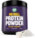 2lb No Bull Unflavored אבקת חלבון Whey טהור, מיידי תוסף Whey, חלבונים גבוהים, פחמימות נמוכה, No Fillers, No Additives, Flavorless