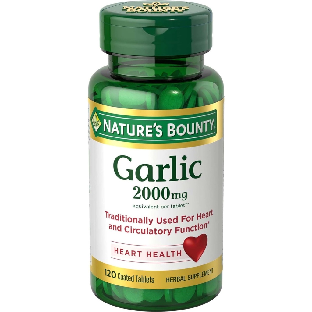 Nature's Bounty Garlic 2000mg, טבליות 120 ea