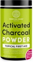 Charcoal House Hardwood הפעיל אבקת Charcoal - עזרה ראשונה עבור ביצוע Poultices Charcoal Foot Soaks, Charcoal Baths & More! - 10oz