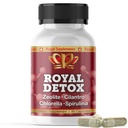 רויאל Detox - All-in-One Cleanse | Zeolite, Cilantro, Chlorella, Spirulina, Apple Pectin | Full Body, Liver, Colony Detox | תמיכה באנרגיה, Mood, Immunity, Gut Health, מופחת Inflammation 90 קפסולות