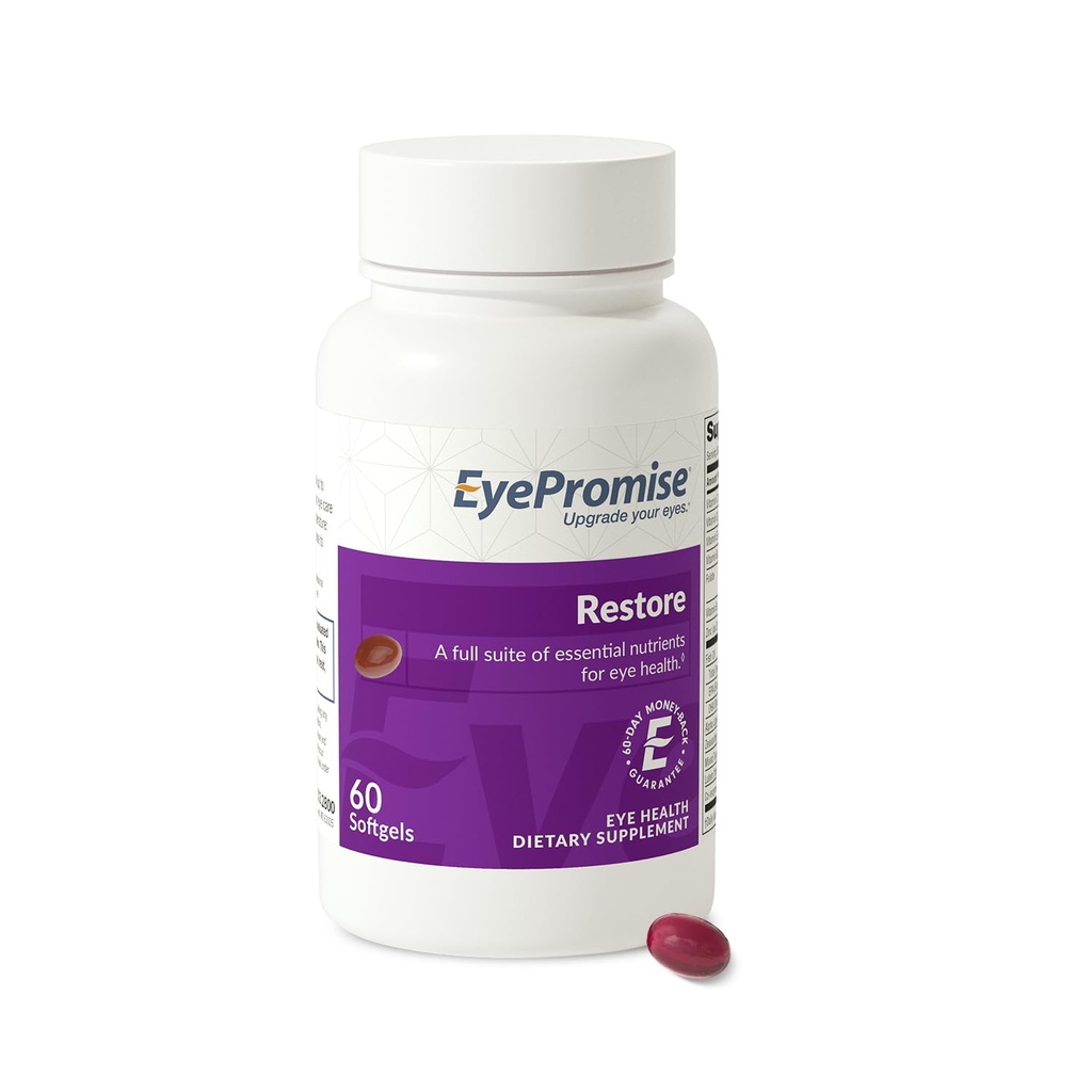 שיפור בריאות העין - 60 Softgels, 30 יום אספקה - אומגה 3 תוספת עם Zeaxanthin, Lutein, שמן דגים, EPA, DHA & ויטמינים לבריאות העין