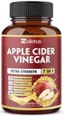 Zolotus 7 ב 1 Apple Cider Vinegar קפסולות, 3 חודשים אספקה עם Ceylon Cinnamon, ג'ינג'ר Root, Turmeric, Elderberry לתמיכה עיכול, Immune, 90 קפסולות