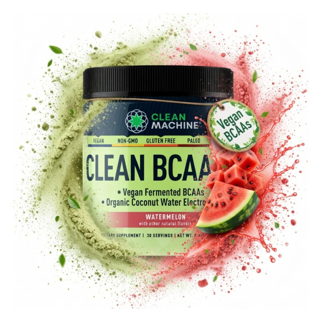 ניקוי BCAA - 2:1 מזון מקורם אבקת BCAAs שמן קוקוס מים אלקטרוליטים Recovery & Amino אנרגיה תוספת - זכייה טבעוני Amino Acid תוסף - 30 לשרתים - Watermelon