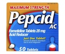 פפסיד AC Acid מפחית טבליות כוח מקסימלי, 100-Count