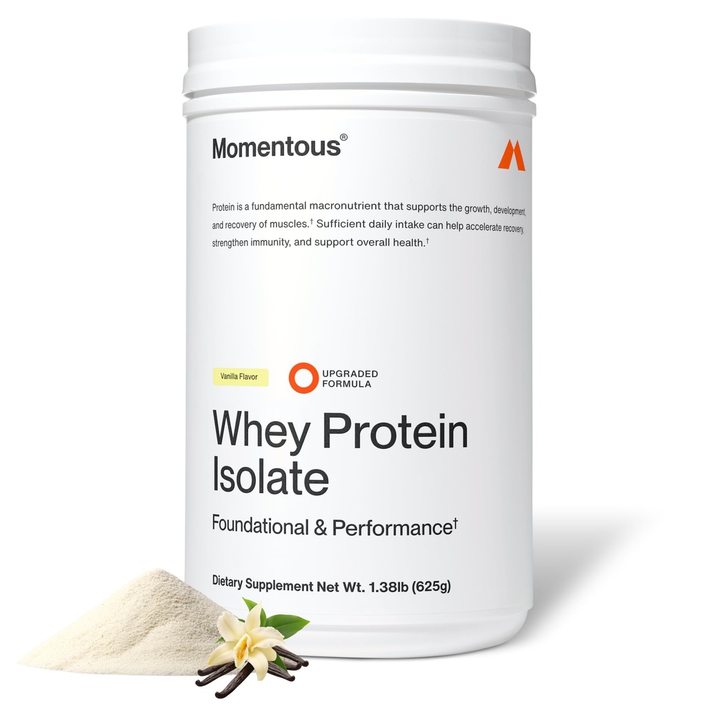 אבקת חלבון חיוני של Grass-Fed Whey - 20 g Whey Isolate חלבון - NSF מוסמך לספורט - Gluten-Free - 24 לשרתים עבור Essential Everyday Use - Vanilla - חבילת May Vary