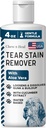 Chew + Heal Labs Pet Tear Stain Remover for Dogs - 4 oz Water-based Dog Eye Wash & ניקויer - Dissolves Gunk & Buildup - Aloe Vera & Cucumber Extractup
