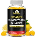 Creatine Gummy תוספת לימון פלבורד Creatine Monohydrate טרום עבודה צ 'יפס עבור אנרגיה Boost, Creatine תוספת לבניית שריר וכוח, טבעוני, Non-GMO 90 Count