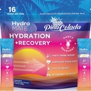 hydroMATE Electrolytes אבקת Packets Pineapple hydroelerator Low Sugar Party Favors for Recovery Tropical Piña Colada 16 Sticks