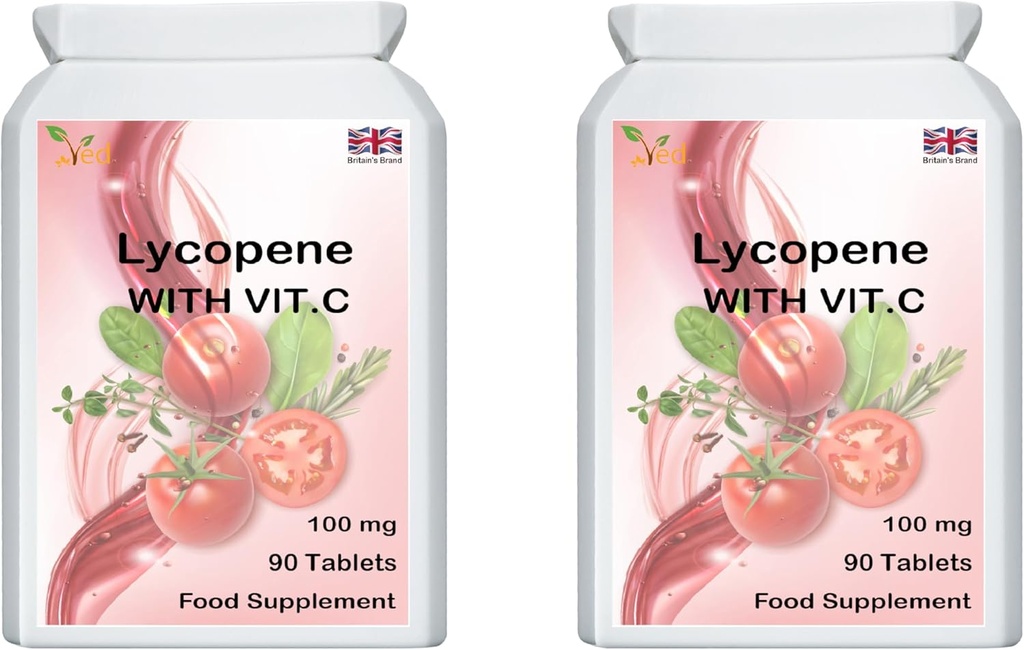 Ved Lycopene תוסף 100mg 90 טבליות (Pack of 2)