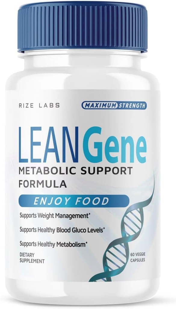 המעבדות Lean Gene Supplement, Metabolic Support Formula for Advanced Weight Loss, קפסולות כוח מקסימליות, All-Natural Pills (60 קפסולות)