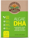 Algae DHA 120 Softgels x 1 Box - אומגה 3 טבעוני תוסף, Pure Plant-based Carrageenan, DHA ו Algae שמן (120 Count)