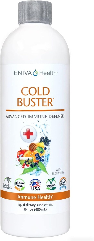 Eniva Elderberry Sambucus Immune Support Syrup, ויטמין C, Ionic ZINC, ויטמין D, Echinacea, Antioxidants & More, All-in-One נוזל, Low Carb, Low Sugar, Keto Friendly, Non-GMO & Gluten חינם - 16 ozidants & More, All-in-One נוזל, Low Carb, Low Sugar, Keto Friendly, Keto Friendly, non-GMO & Gluten Free - 16 ozMO & Gluten