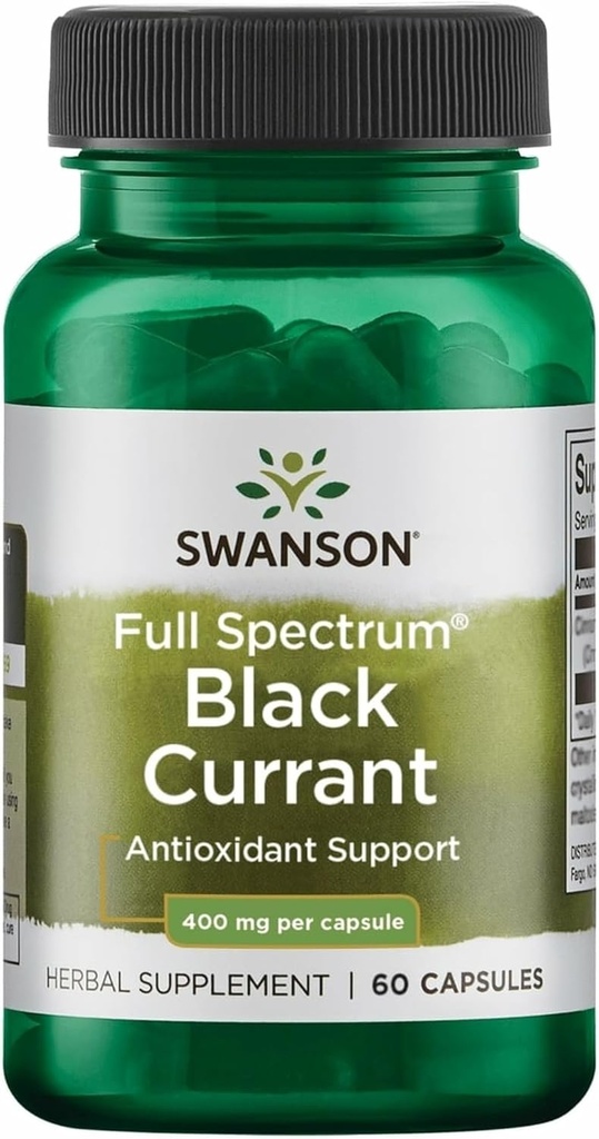 סוונסון Full Spectrum Black Currant 400 מיליגרם 60 קפסולות