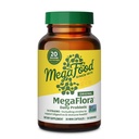 Mega Food MegaFlora Probiotics for Women Digestive Health - Immune Support Supplement - 20 מיליארד CFU - 14 Strains - Non-GMO - Vegetarian - 30 מיני קפסולות (30 משרתים)