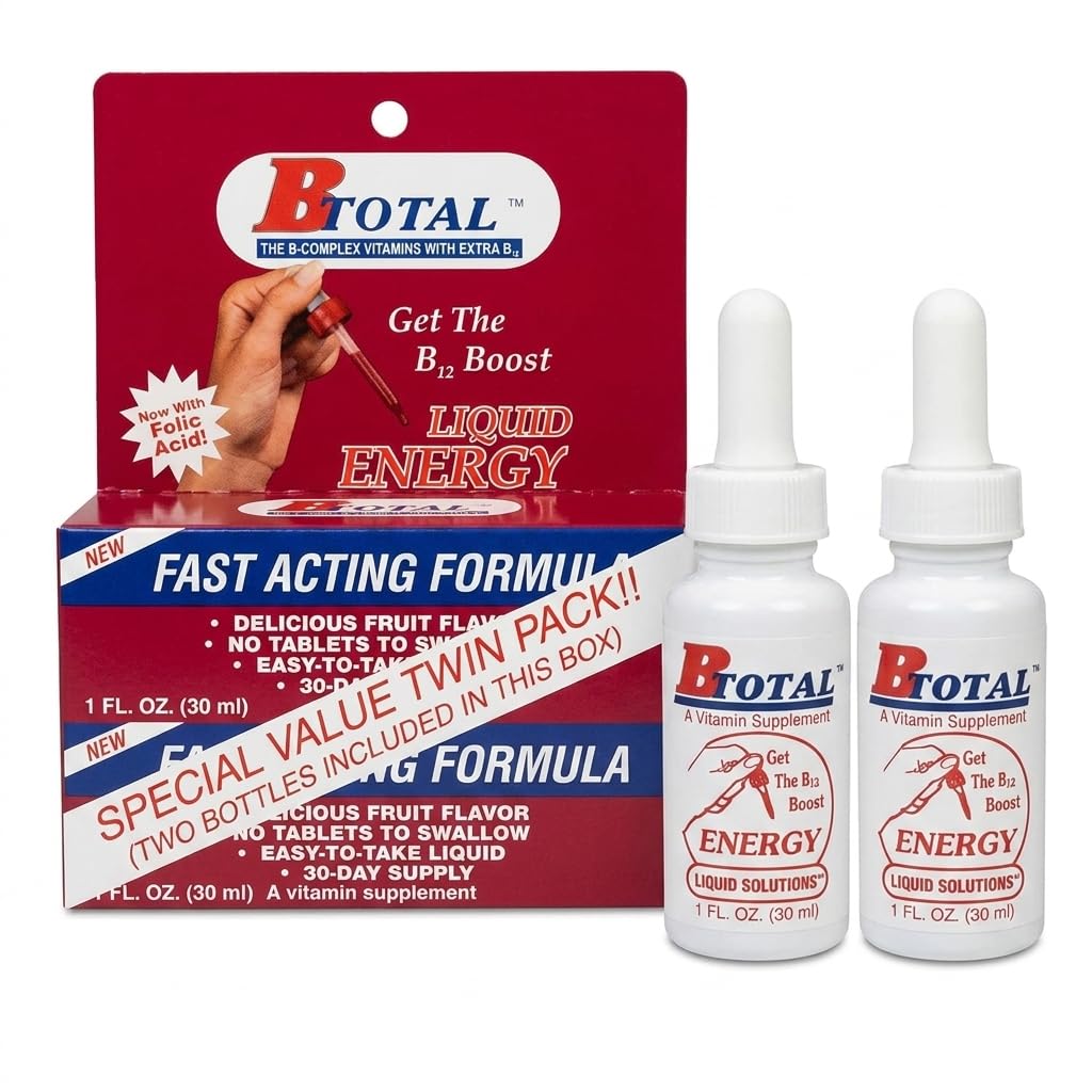 פתרון B-Total - ויטמין B sublingual - Twin Pak