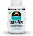 מקור טבעי Ultra-Mag, Vegan Dietary Supplement, 5-in1 Bioavailable Magnesium, מרגיע שרירים ו Calms Nerves *, קפסולות טבעוניות (180)