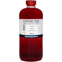True Colloidal Gold - 50 ppm - 99.99+% Purity - 500 מ"ל (16.9 Fl Oz) בבקבוק פלסטיק חינם BPA - מיוצר בארה"ב