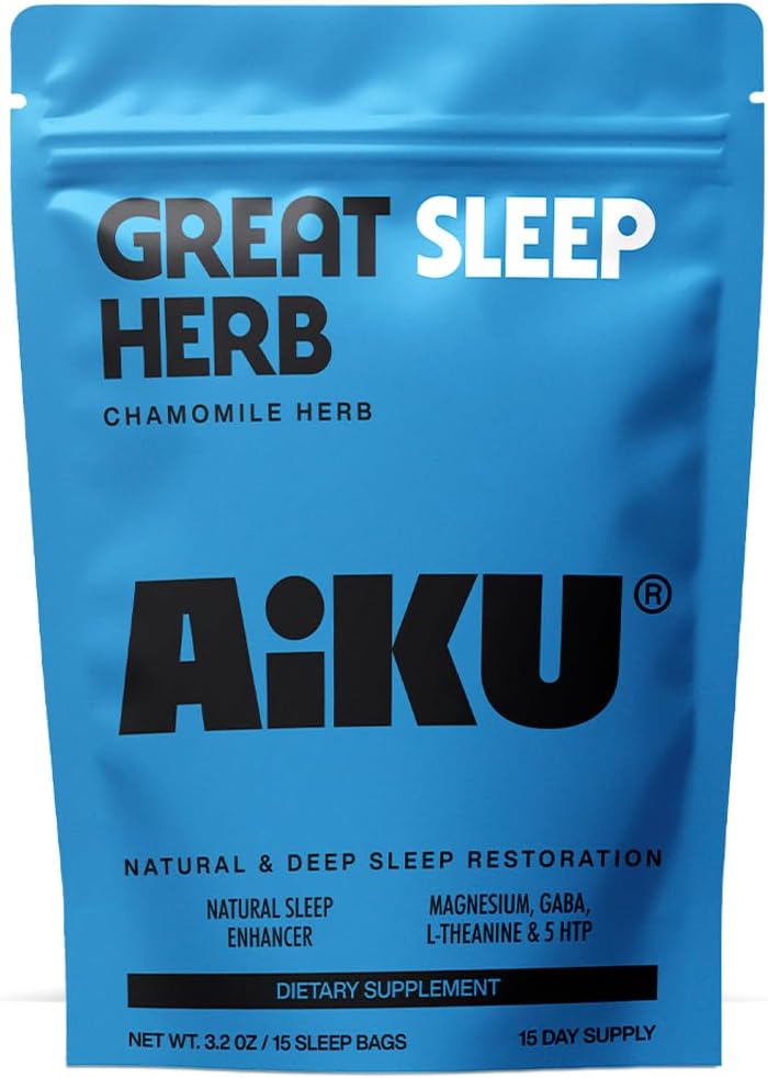 High Sleep Herb | for Restful Sleep & Relaxation | Chamomile Tea with GABA, Magnesium & 5-HTP | Premium Herbal Sleep Support