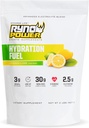 Ryno Power hydrotion דלק אלקטרוליט שתי לערבב 2lb (20 משרתות) "Lemon Lime" - Advanced Electrolyte Formula + BCAA's - Gluten Free - Sustained Energy andשרירים Recovery