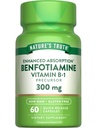 האמת של הטבע Benfotiamine | 300 מ"ג | 60 Count | Non-GMO ו- Gluten Glu Supplement