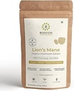 ROOTED Active's Lions Mane Mushroom אבקת USDA אורגני, 38% מאומת Beta Glucans. Cognition, Clarity, Focus & Mood, Brain Support (4.23 Ounce)
