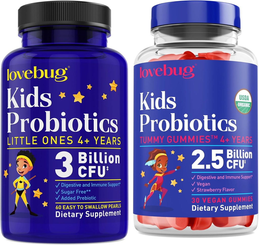 Lovebug Multi-Strain Probiotic Pearls and Soil-מבוסס Pro Gumbiotic Bundle