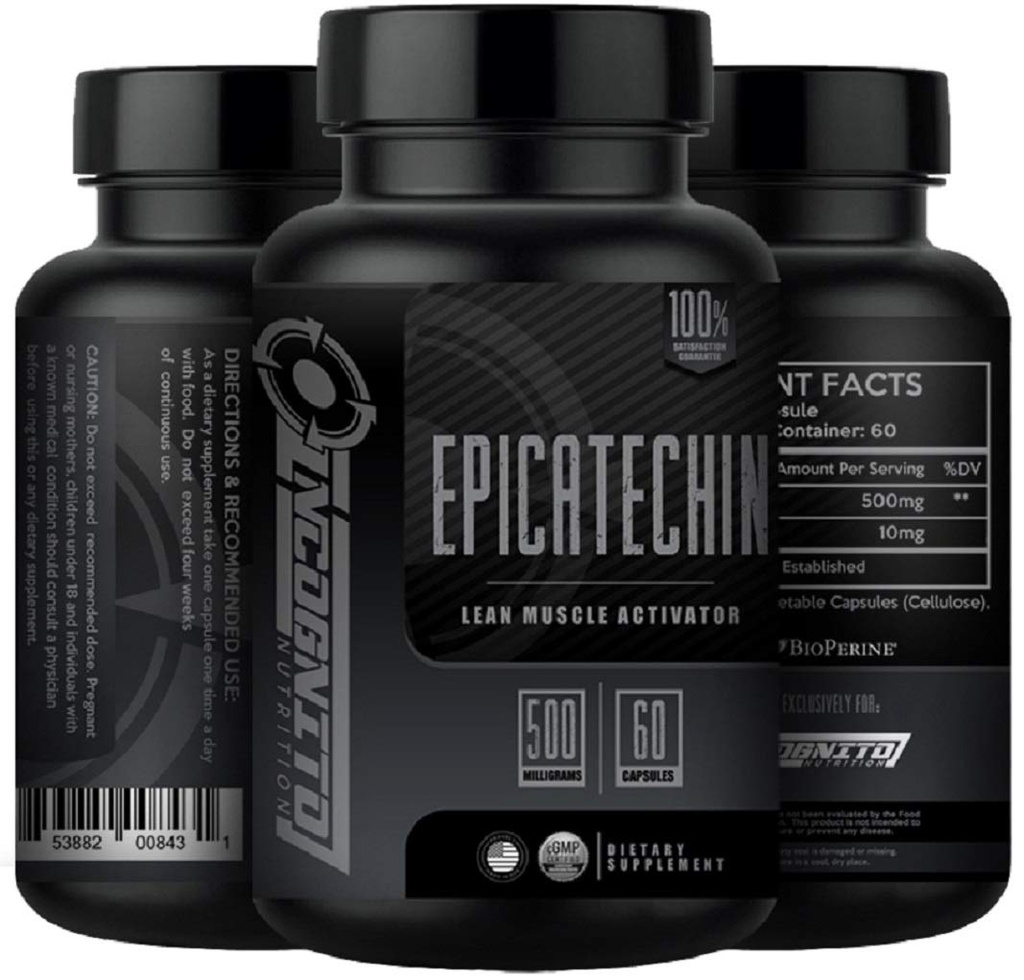 EPICATechIN | תוספת כוח | 500 MGS Per Serve x 60 משרתות | מסייעות לקדם שריר Lean וכוח | הגדלת סינתזת חלבונים | May להפחית את Myostatin (1)