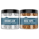 Earthborn Elements Rose HIPS & Bromelain קפסולת Bundle (200 קפסולות כל אחד), Pure & Undiluted, ללא תוספת