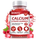 Calcium Citrate 1200 מ"ג חניכיים עם ויטמין D3: עם Calcium Magnesium Zinc ויטמין D3 K2 עבור שריר העצם Immune - האולטימטיבי Absorption Calcium עבור נשים וגברים, סוכר חינם חינם ללא סוכר