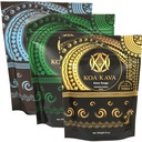 8 oz Koa Kava Bundle עם Premium Tongan, Fijian Waka ו Vanuatu Wakava Root אבקת
