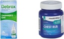 Debrox Swimmer'sאוזן טיפות, 1 Fl Oz ו- HealthWise Medicated Chest Rub, 4 oz. בונד