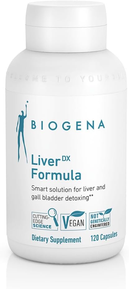 BIOGenA WISSEN SCHAFFT GESUNDHEIT LiverDX Formula תוסף - Liver and Gall-Bladder Detoxing, ניקוי ותיקון** (Milk Thistle, Artichoke & Dandelion Extract, Lecithin)