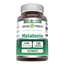 פורמולה מדהימה מלטונין 10 תוספי Mg | טבליות | Non-GMO Glu |ten-Free | Made in USA (1 Pack | 120 Count)