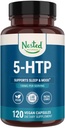Naturals 5HTP 100 מ"ג (5-hydroxytryptophan) - Sleep and Mood Support - תוספת של 5HTP עבור סרוטונין מקור טבעי - 120 Non-GMO, קפסולות טבעוניות