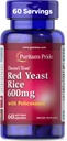 Puritans Pride Doctors Trust® Red Yeast Rice 60 מ"ג עם Policosanol, תוסף תזונתי, 60 קפסולות שחרור מהירות