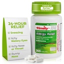 זמן-CAP LABS, INC. Time Cetirizine HCl 10 Mg 365 Tablet - 24 Hour Allergy הקלה מ Sneezing, Runny Nose, Itchy Watery Eyes, Itchy גרון או Nose