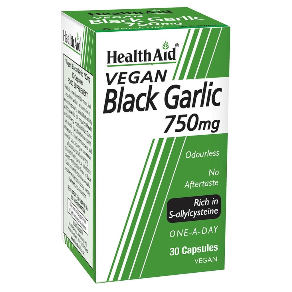 HealthAid Black Garlic 30 Vegicaps 750 mg