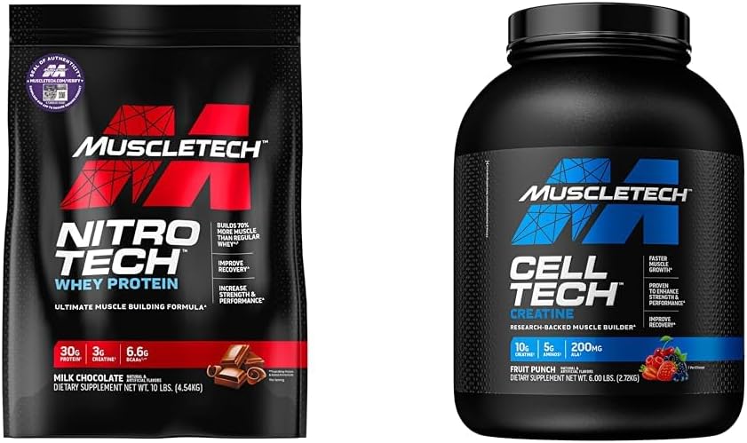 אבקת חלבון שרירי Whey אבקת Nitro-Tech Whey חלבון Isolate & Peptides & nohydrate אבקת Cell-Tech Creatine