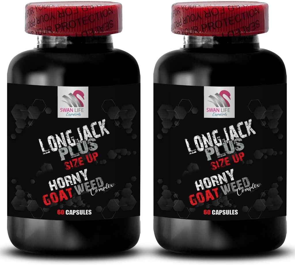 Increase size and length - LONGJACK SIZE UP (MALE ENHANCEMENT FORMULA) - Tongkat ali - tongkat ali for men - tongkat ali for men 400mg - longjack tongkat ali for men - tongat ali - 2 Bottles 120 Cap